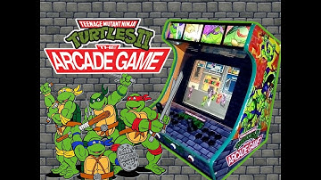 17” Ninja Turtles Bartop Arcade, Leds, Hyperspin