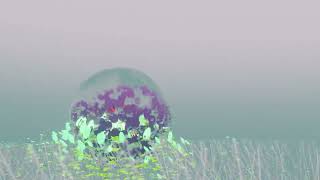 Blue Bubble  with  Blender/Eevee