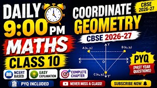 Coordinate Geometry PYQ Challenge | Class 10 Maths | Daily 9 PM | 2026-27 #class10