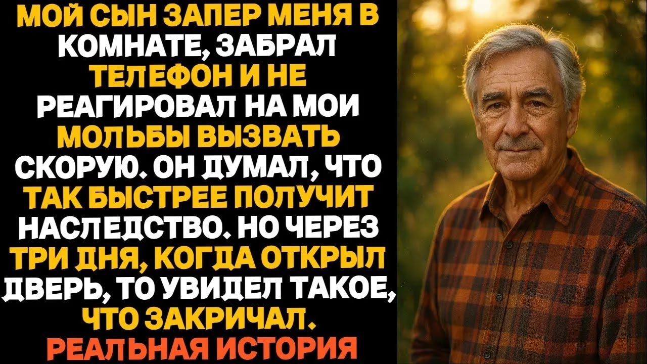 Мой сын запер меня в комнате, забрал телефон и проигнорировал просьбы вызвать скорую!