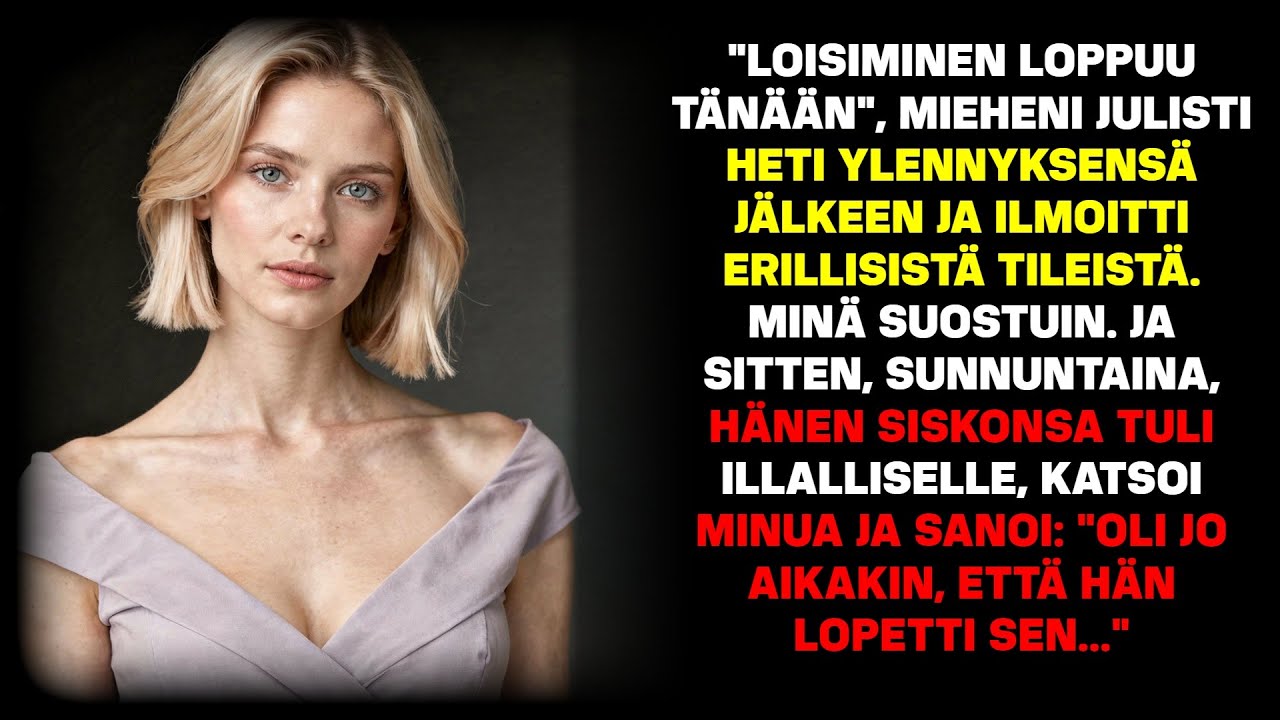 Ylennyksen jälkeen mieheni kutsui minua loisiksi – joten annoin hänen maksaa kaiken itse.