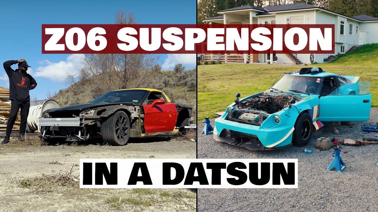 This Burnt Corvette Z06 Is Donating Its Suspension to my Datsun - 3d Scanning the Chassis