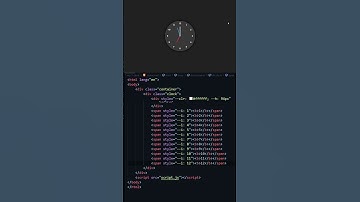 Analog Clock using #html #css #javascript #new #coding #shorts #viralshorts #trending #clock