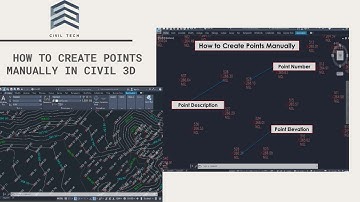 How to Create Points Manually in AutoCAD Civil 3D | AutoCAD Civil 3D | Online Learning