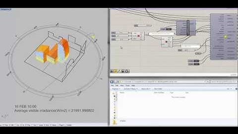 Real Time Hourly Radiation Result Visualization in Grasshopper