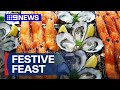 Seafood market busy with just three days till Christmas | 9 News Australia