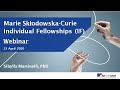 Euresearch Webinar Horizon 2020 - Individual Fellowships of the Marie Skłodowska-Curie Actions 2020