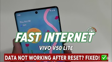 Vivo V50 Lite Internet Data NOT Working After Reset? (100% Fix) | APN Settings