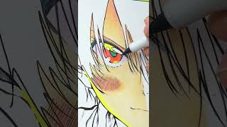 How To Color Anime Eyes✨#shorts #manga #colors #painting #art #anime