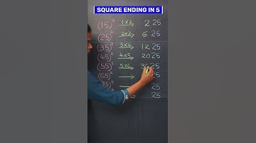 How to find squares? | Finding square of number ending with 5 | Short trick | #shorts