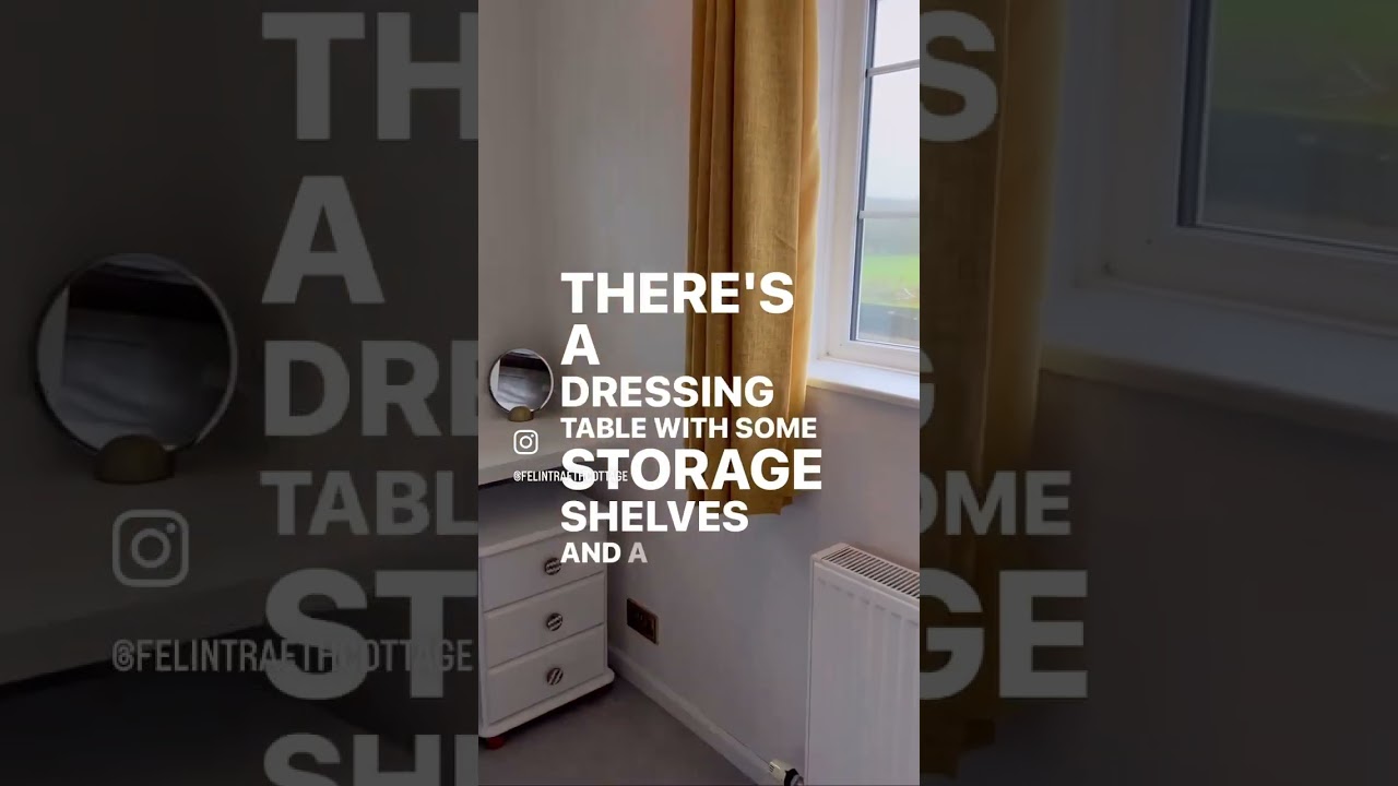 First floor double bedroom tour - Felin Traeth Cottage