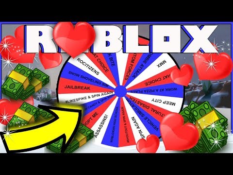 Roblox Spin The Wheel Chat Choice Playing Many Games - valentines day in jailbreak roblox jailbreak youtube