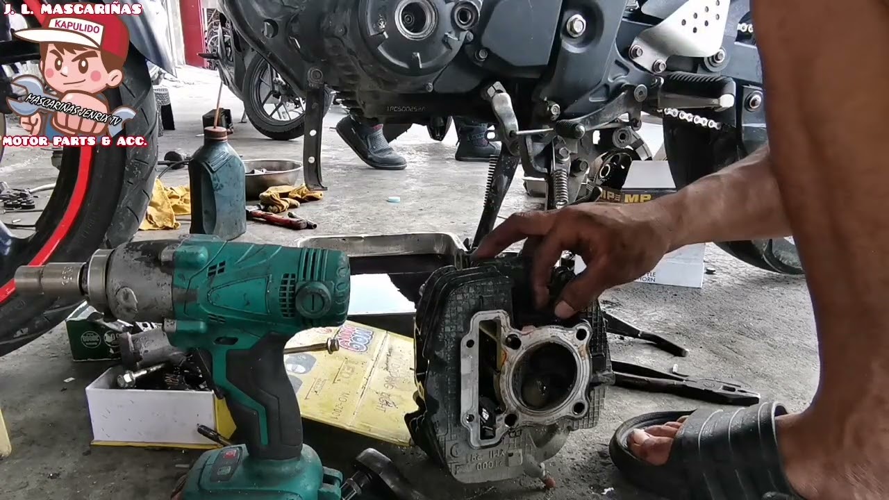 YAMAHA FZ 150 TOP OVERHAUL MAUSOK PROBLEM REBORE. 50