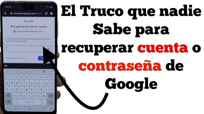 Crear un Correo Electrónico: ¿Cómo recuperar mi contraseña de correo  electrónico Gmail?