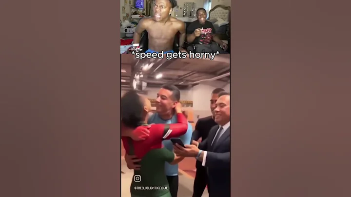 Speed Reacts To Weirdest Video Of Him & Ronaldo 💀 #shorts #speed