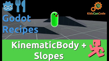 Godot Recipe: KinematicBody + Stopping on Slopes