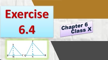Ex 6.4 Class 10 | Triangles | Chapter 6 | Q1 | Q2 | Q3 | Q4 | Q5 | Q6 | Q7 | Q8 | Q9 | Exercise 6.4