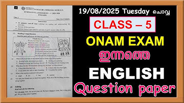 CLASS 5 ENGLISH - TODAY