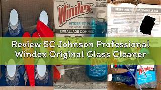 Review SC Johnson Professional Windex Original Glass Cleaner, Fresh Scent, 32 oz Spray Bottle, 4/Car
