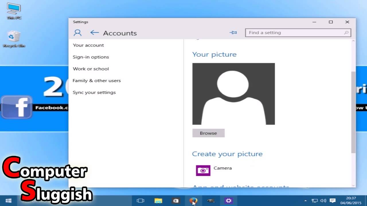 How To Add Or Change Profile Photo In Windows 10 Pc Windows 10 Riset