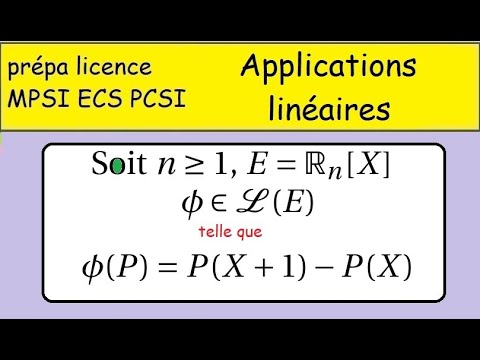 Application linéaire- IRn[X] P(X+1)+P(X)- etude de ker et Im -