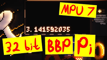 MPU 7 - 32 bit BBP Pi [ 2 Hz Minecraft Redstone CPU ]