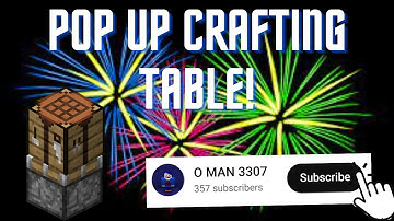 How to Make a POP-UP CRAFTING TABLE (feat. O MAN 3307)