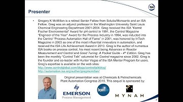 Greg McMillan Batch Process Control Strategies Intro