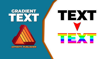 How to make gradient text in affinity publisher