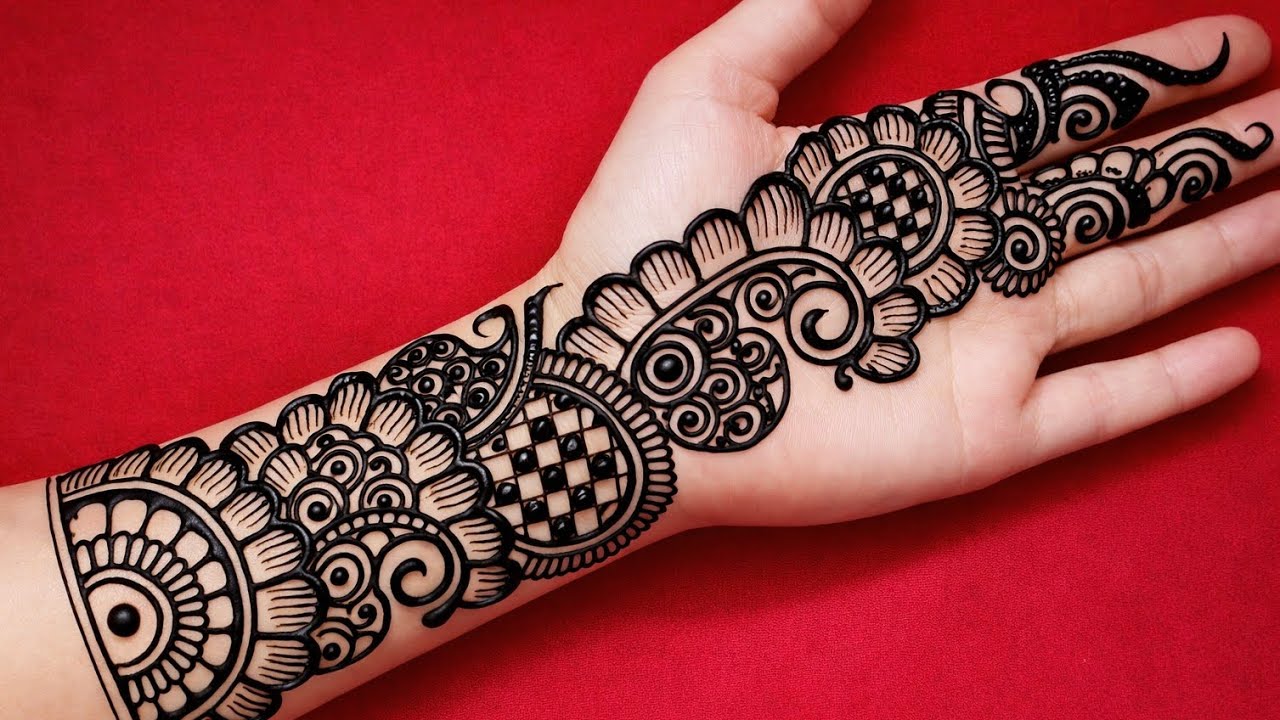New Beautiful Stylish Mehndi Design Front Hand | Shading Mehndi Design | Simple Mehndi Design|Mehndi
