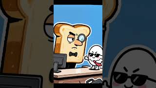 HARD BOILED UNDER PRESSURE. 🥚”#SlapstickComedy #FunnyAnimation #HeyGenAI #ComedyShorts#popcorn
