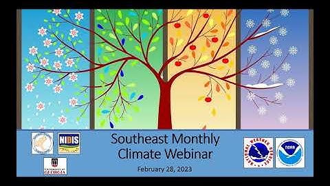 Southeast Climate Monthly Webinar + Climate Mapping for Resilience & Adaptation Portal