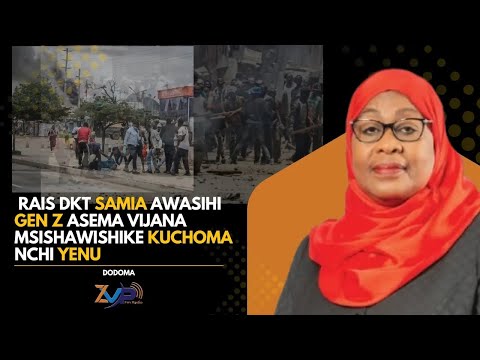 HOTUBA YA RAIS DKT SAMIA AWASIHI GEN Z ASEMA VIJANA MSISHAWISHIKE KUCHOMA NCHI YENU ATOA MSAMAHA PIA