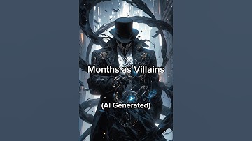 Ai Draws Months as Villains! #ai #aiart #midjourney #villain #supervillain #month #months #year