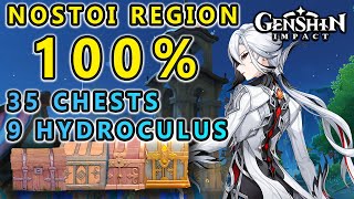 All Chests and Hydroculus Nostoi Region 100% Exploration FULL GENSHIN IMPACT 4.6