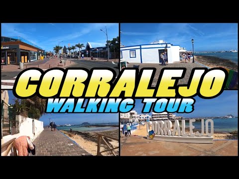 CORRALEJO Walking Tour || Fuerteventura - Canary Islands |4k|