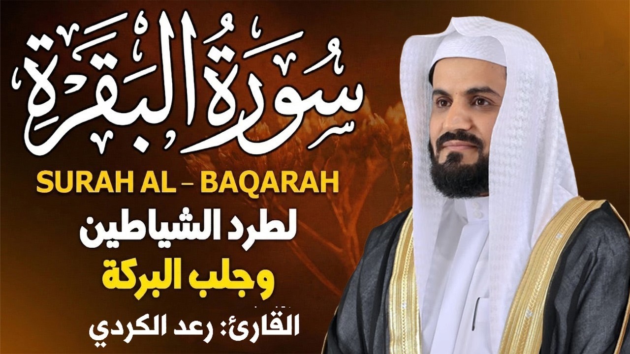 سورة البقرة ⟨كاملة⟩ للشيخ رعد الكردي لحفظ وتحصين المنزل وجلب البركة تلاوة رائعة Sourah Baqara