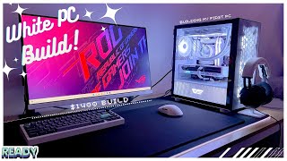 Building My First Gaming PC ASMR!!| $1400 White Build! | I5 13400f + RTX 4060Ti✨| Aesthetic 2023