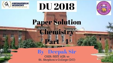 DU 2018 ll Paper Solution || Part 4 || BHU | DU | IIT JAM | Other M.Sc Entrance || By - Deepak Sir