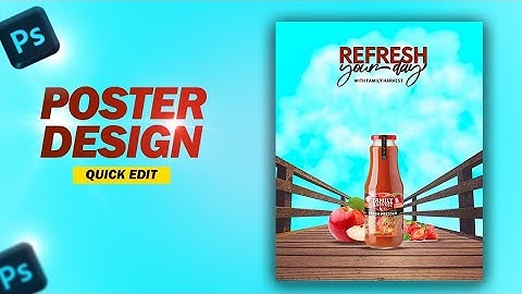 Ultimate Photoshop Poster Design Tutorial | Modern Product Poster | Trending 2025 Design