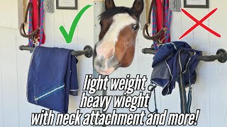 How to fold a horse blanket in hand | FULL TUTORIAL with multiple options!