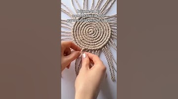 Easy and Beautiful DIY Macrame Coaster | Learn the Art of Macrame Online! 🧶💫