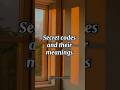 Secret codes and their meanings🌷 pt-2 #shorts #trending #foryou #fypシ #fyp #aesthetic #pinterest