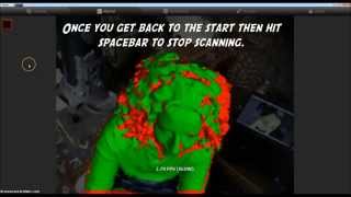 3D scan a face with Skanect software and Sense scanner