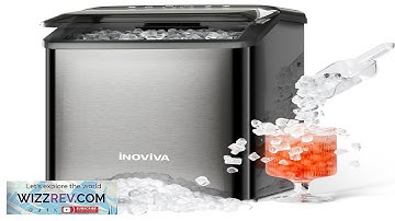 Nugget Ice Maker Countertop 40lbs 24H Soft Chewable Pellet Ice Machine with Self Cleaning