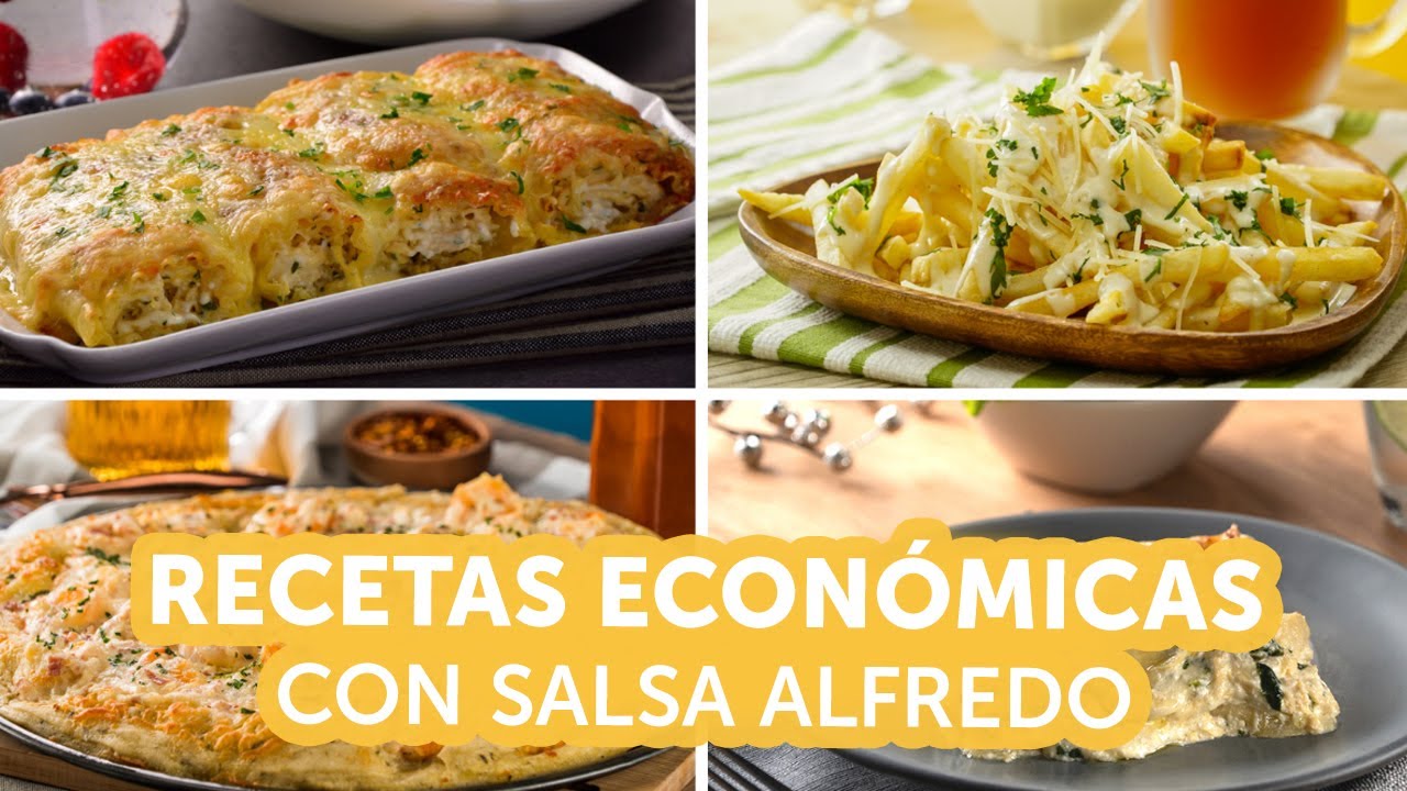 Recetas económicas con salsa Alfredo | Kiwilimón - YouTube