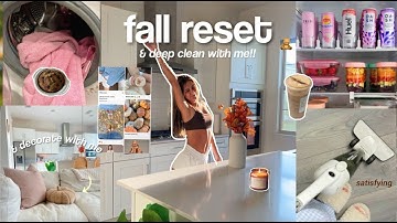 FALL RESET ROUTINE🧺 decorating + getting back into a routine