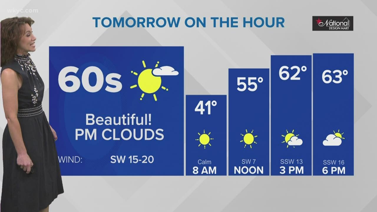 Skies clearing with frost advisories tonight in Northeast Ohio - YouTube