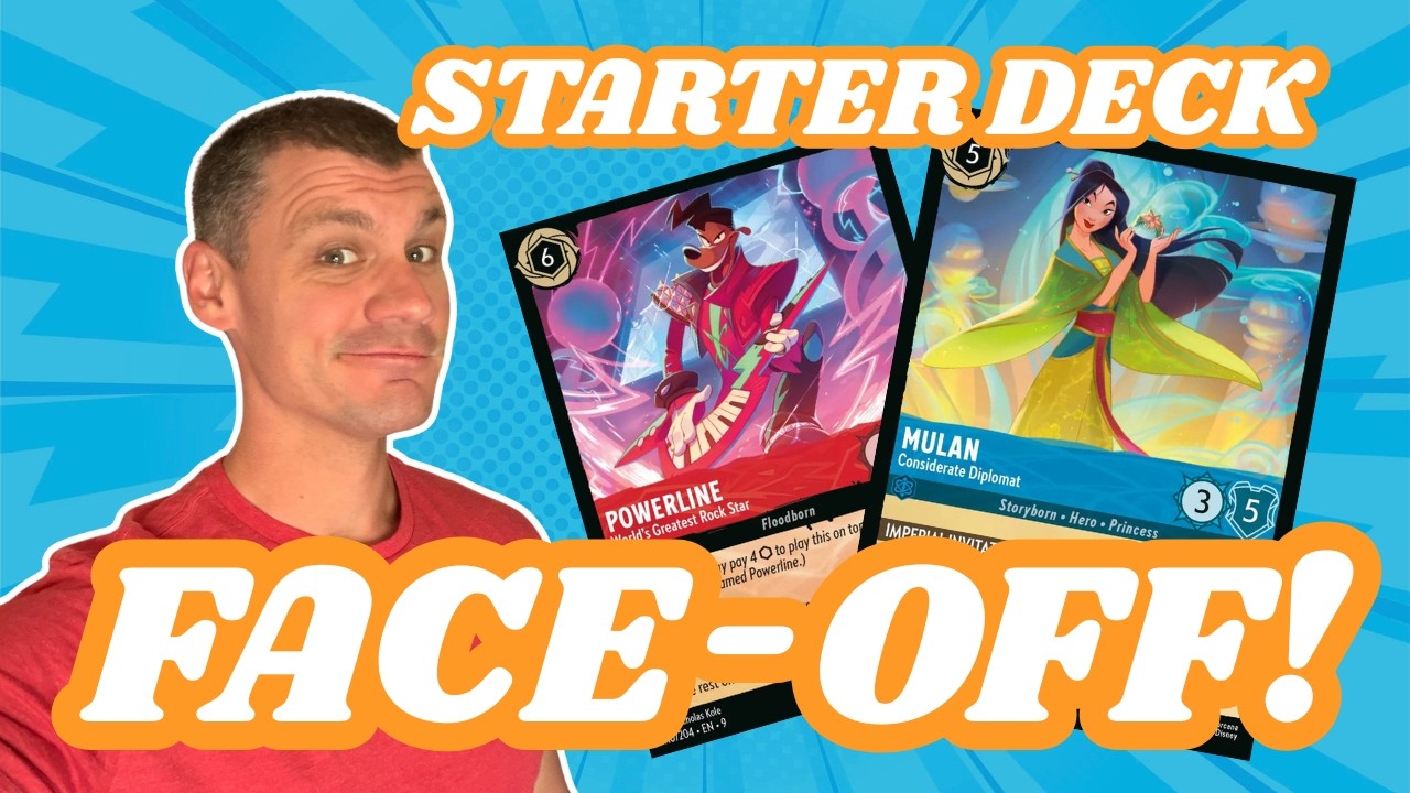 We Went HEAD-TO-HEAD With These Starter Decks! | Disney Lorcana, Fabled, Mulan, Powerline