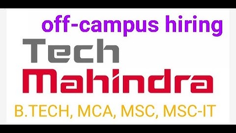 Tech Mahindra Off Campus Drive 2022 BATCH | Mass Hiring | BE | BTECH | MCA  Apply